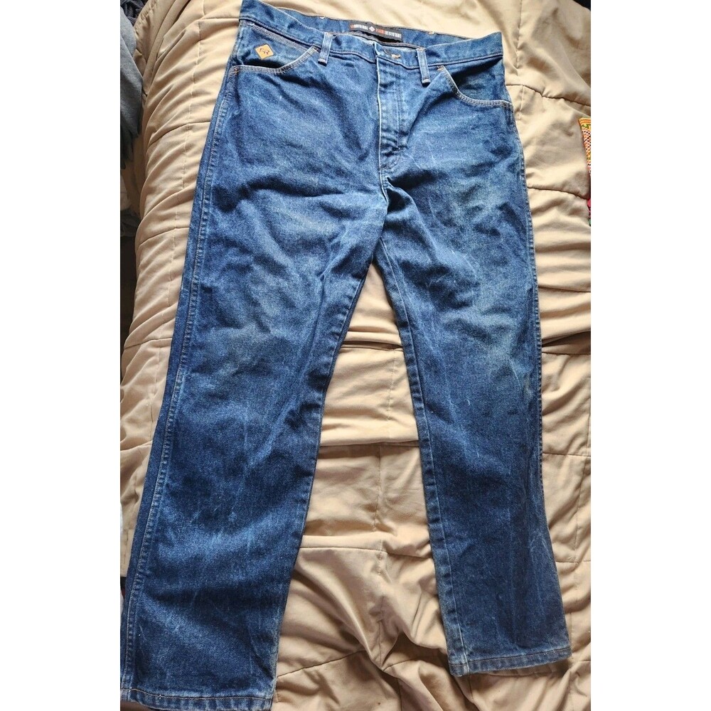 Wrangler FR Jeans 34x30 Mens Flame Resistant Original Fit Denim FR13MWZ Work